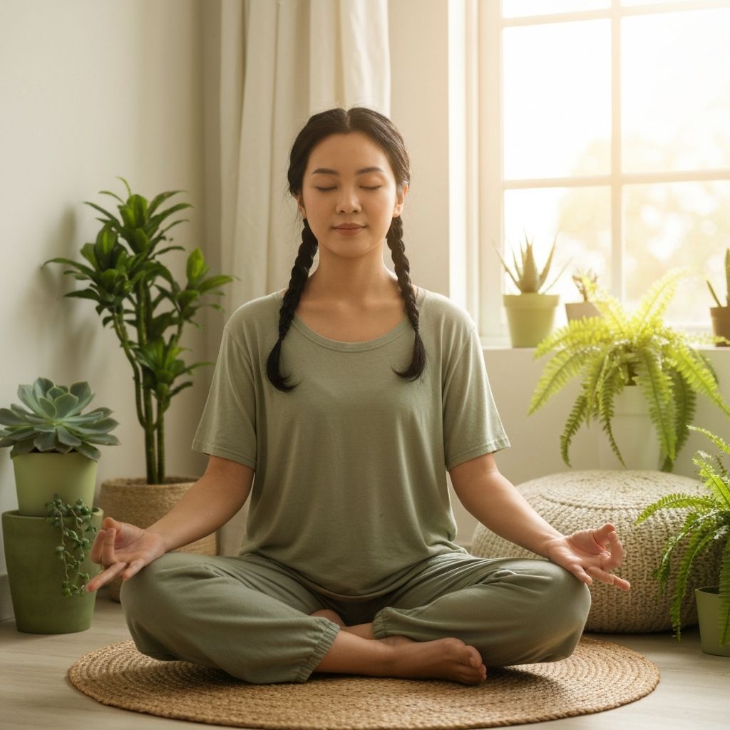 Person practicing mindfulness